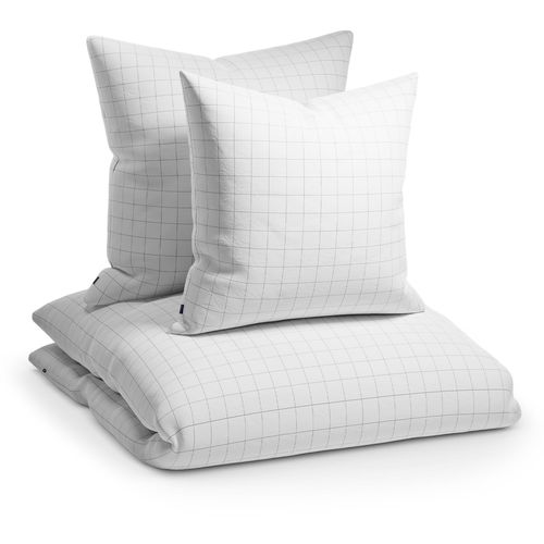 Sleepwise Soft Wonder-Edition posteljina, Kockast Sivo / Bijela slika 6
