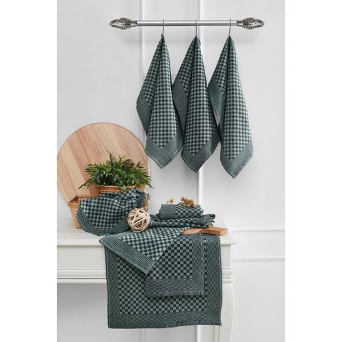 Lola - Green Green Kitchen Towel Set (10 Pieces) slika 1