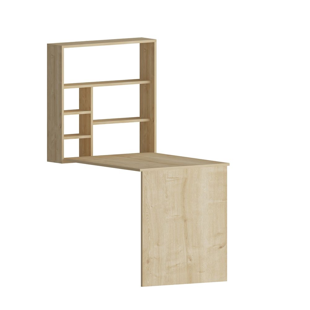 Sedir - Oak Study Desk - radni sto sa policom slika 3