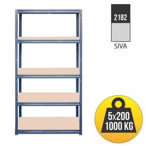 Polica metal medijapan 180x90x40 5x200kg slika 1