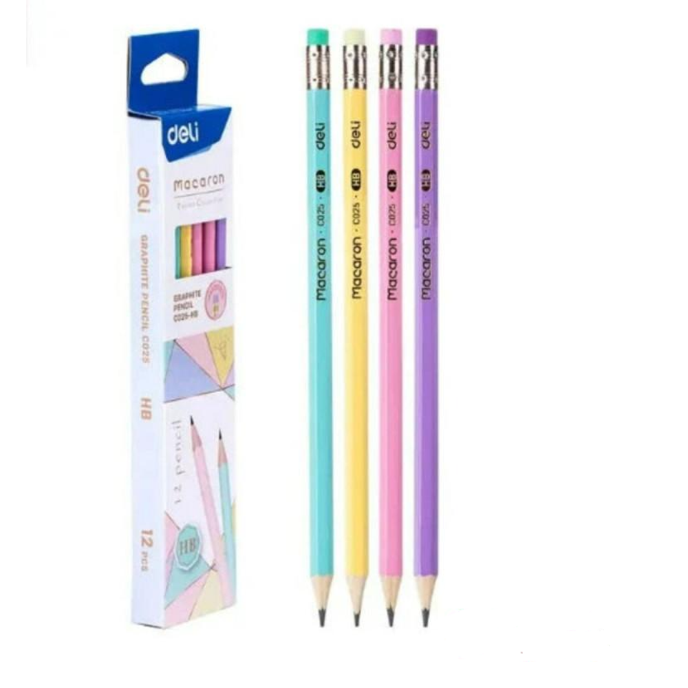 Deli grafitne olovke macaroon 1/12 HB EC025-HB slika 1