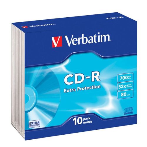 CD-R Verbatim #43415 700MB 52x sc10 Extra Protection slika 1