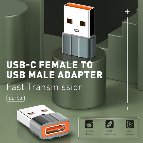 Adapter LDNIO LC150 Type C na USB sivi slika 4