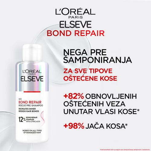 L'Oreal Paris Elseve Bond Repair nega pre šamponiranja 200ml slika 2