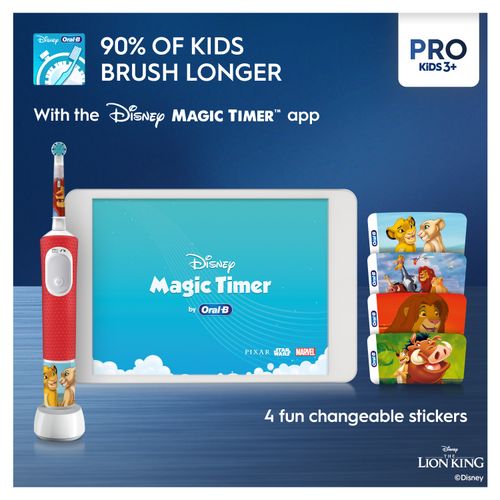 Oral-B električna četkica Pro Kids Lion King + torbica slika 4