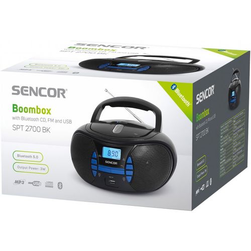 Radio CD Playe SENCOR SPT 2700 BK S CD/MP3/USB/BT slika 2