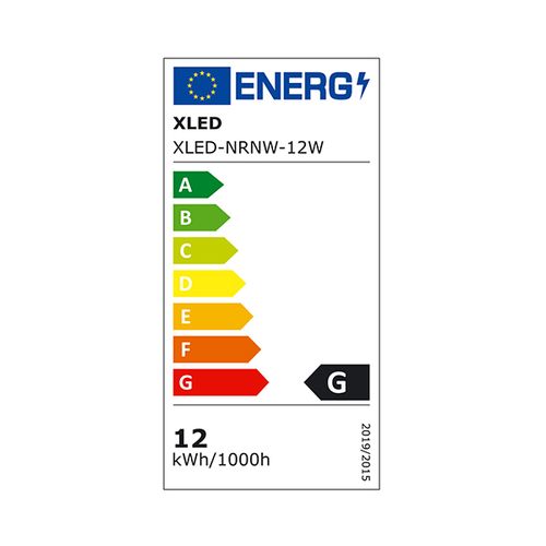 XLED NRNW-12W Nadgradni okrugli LED panel 4000K, 900Lm,Fi142-28mm slika 2