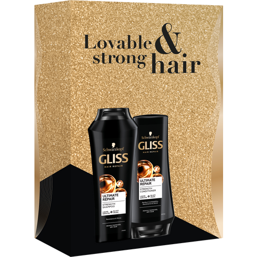Gliss Ultimate Repair poklon Paket za kosu Šampon 250 ml + Regenerator 200 ml slika 2