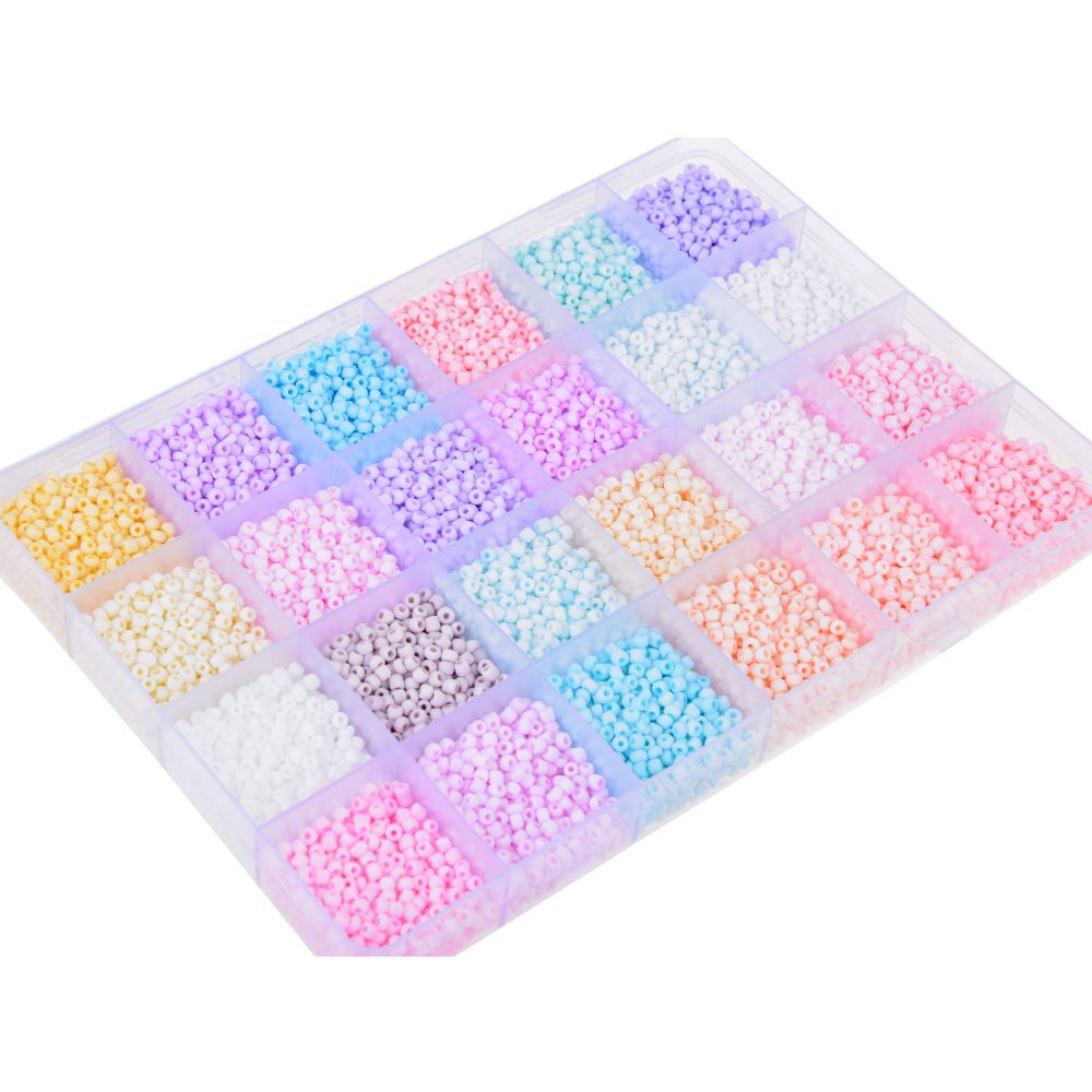 Set pastelnih perli za narukvice prijateljstva, 24 boje slika 4
