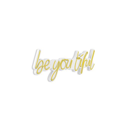 Wallity Ukrasna plastična LED rasvjeta, Be you tiful - Yellow slika 6