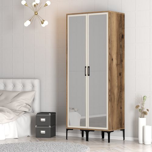 Kumsal RR - Walnut, Cream Walnut
Cream Wardrobe slika 3