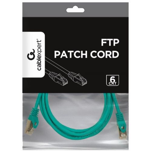 PP6-2M/G Gembird Mrezni kabl, CAT6 FTP Patch cord 2m green slika 2