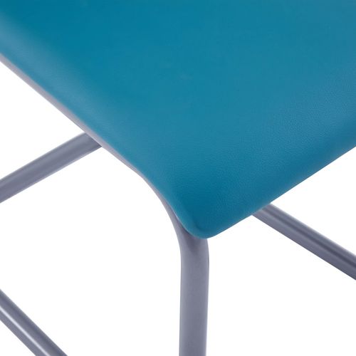 Konzolne blagovaonske stolice od umjetne kože 4 kom plave slika 15
