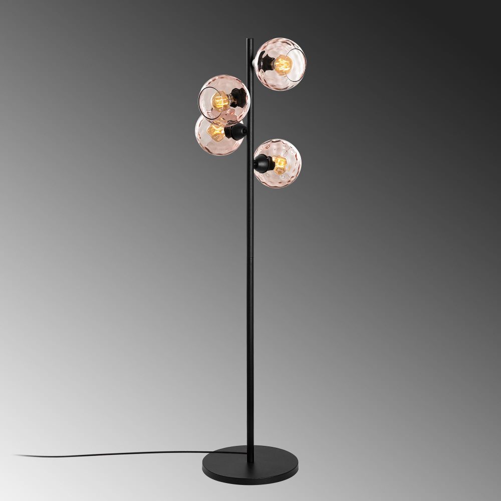 Podna Lampa Benek 15-14533 - Boje: Roza, Crna slika 6