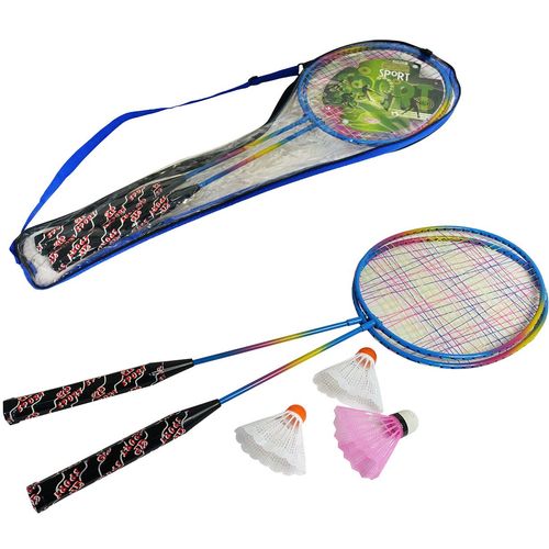 Set za badminton sa 2 reketa i 3 loptice slika 1