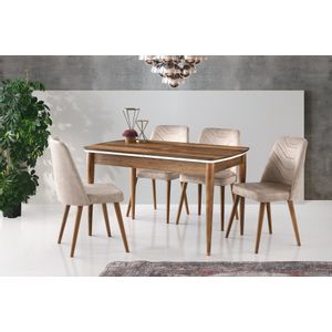 Vega - 1133 Walnut
White Extendable Dining Table