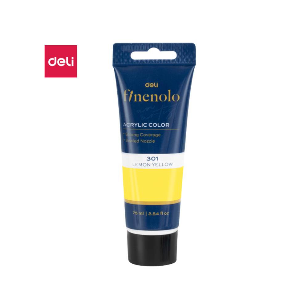 AKRILNA BOJA DELI U TUBI LIMUN ŽUTA 75ml EC75-MY slika 1