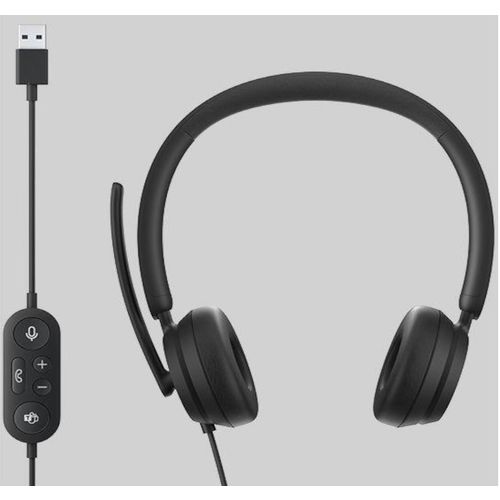 Slušalice MICROSOFT Modern USB Headset Mikrofon USB-A crne slika 2