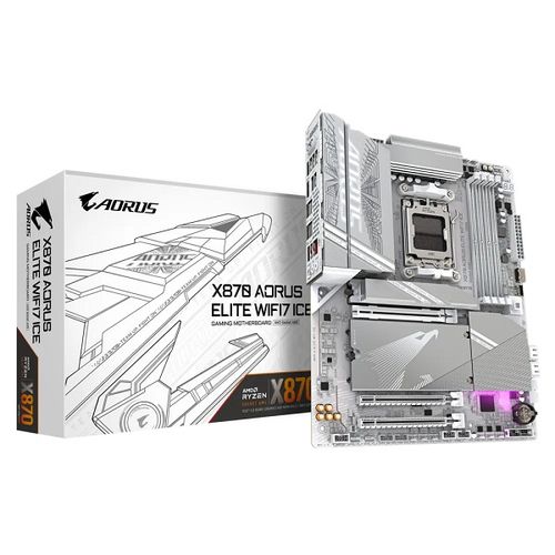 Gigabyte GA-X870 Aorus Elite ICE, WIFI7, AM5 X870 A ELITE WF7 ICE slika 1