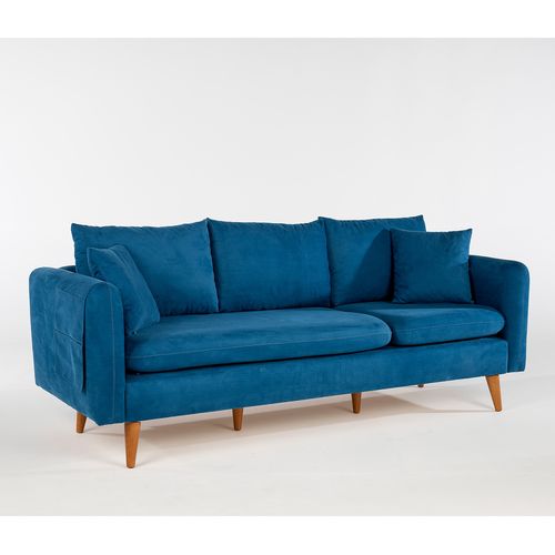 Atelier Del Sofa Sofia-Tamnoplava Trosed tamnoplave boje slika 2