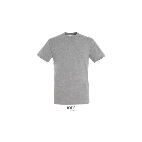 REGENT unisex majica sa kratkim rukavima - Grey melange, M  slika 5