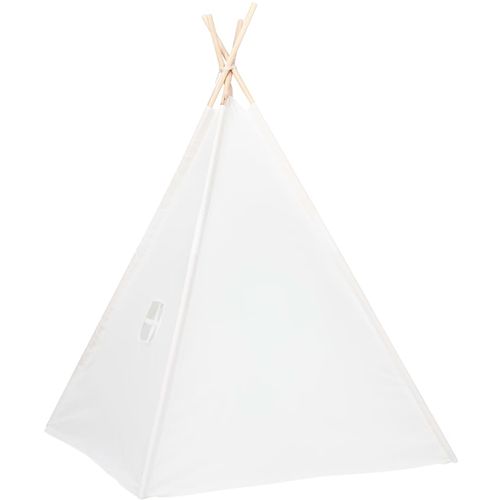 Dječji šator tipi od breskvine kore bijeli 120 x 120 x 150 cm slika 4