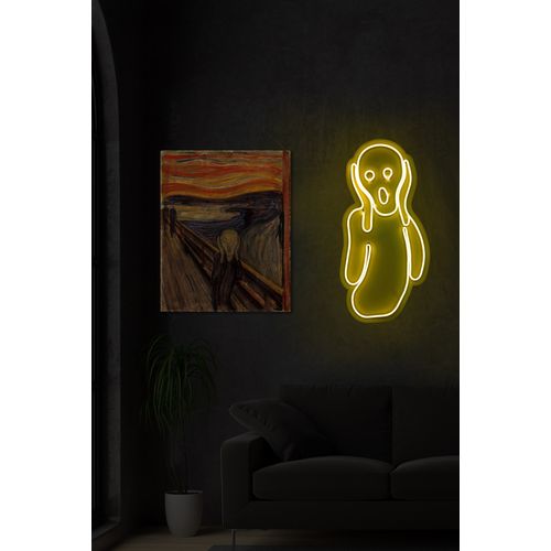 Wallity Ukrasna plastična LED rasvjeta, Scream - Yellow slika 1