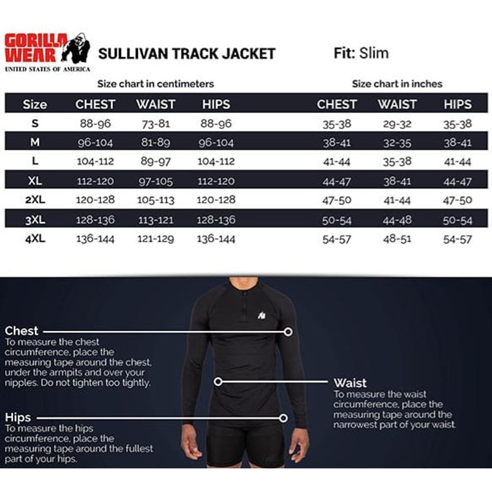 Gorilla Wear SULLIVAN Trenerka gornji dio, Crna slika 5