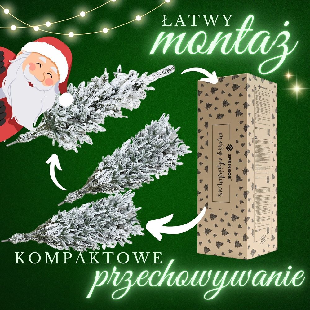 Ct0225 smreka prekrivena snijegom lux 220 cm slika 8