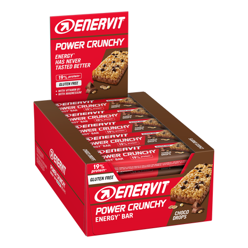 Enervit Sport čokoladice Power Crunchy Choco 19% protein bez glutena 40g, 25 komada slika 1