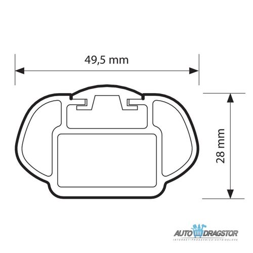 KROVNI NOSAČI "IN-RAIL"ALU ŠIPKE SET 120CM,MAX RAZMAK IZMEDJU ŠINA 115CM,MAX NOSIVOST 100KG slika 3