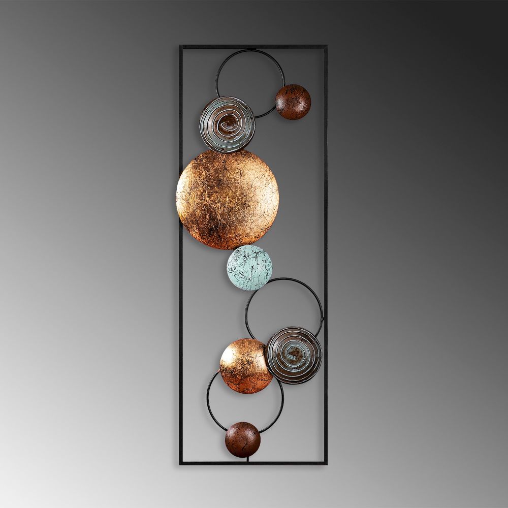 Decorative metal wall accessory Textured - 8, colour: multicolor slika 5