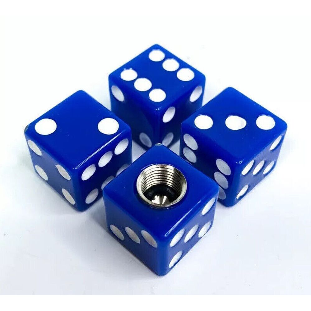 Kapice za ventil kockice plave (bijele tačkice) 4/1 slika 1