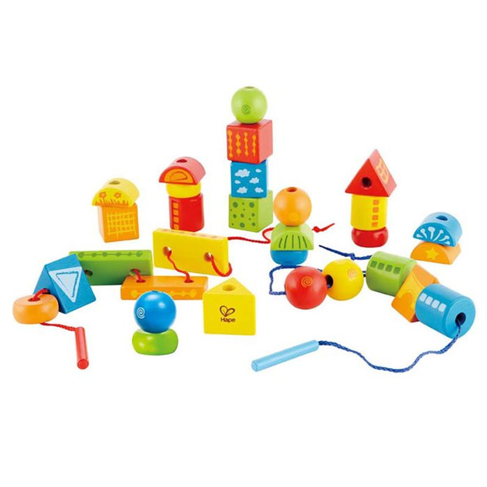 Hape Drveni oblici String-Along Shapes E1019B  slika 2
