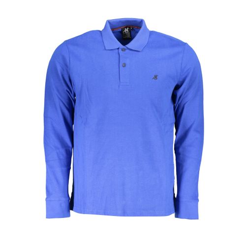 US GRAND POLO MEN'S LONG SLEEVED POLO SHIRT BLUE slika 1