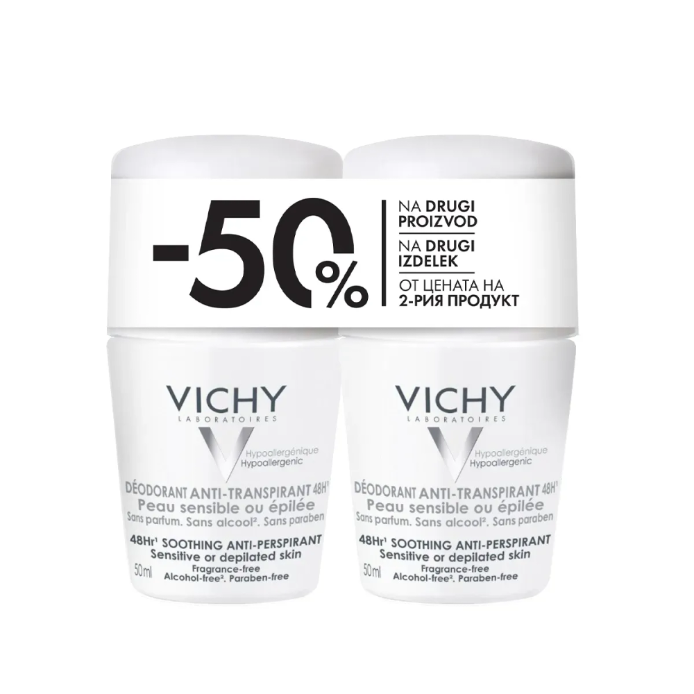 Vichy Deo Anti-Stress Roll-On Dezodorans za osjetljivu kožu 48h 50 ml slika 1