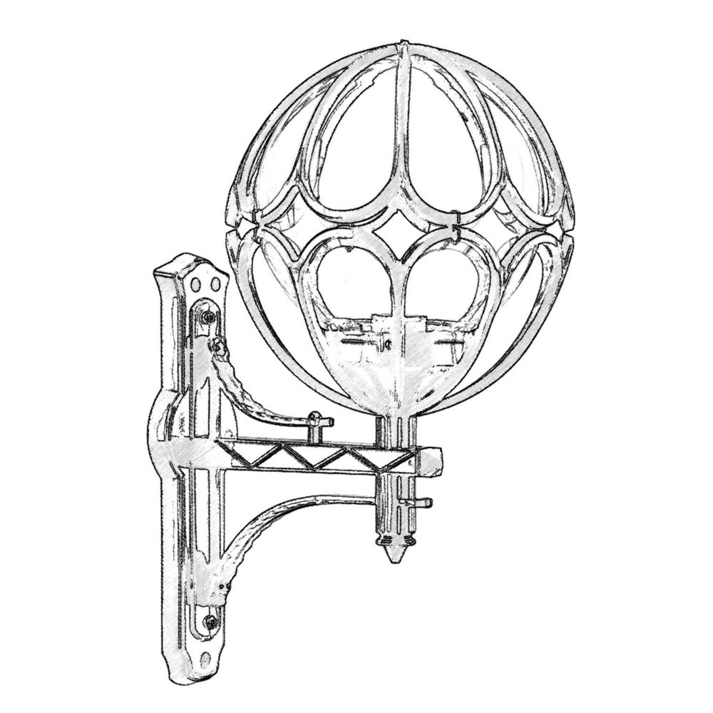 Vanjska zidna lampa BAP-68081-BSY-M3, crna slika 2
