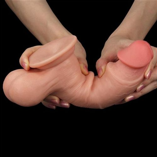 Lovetoy Sliding Skin dildo s cijelim testisima 19,5 cm slika 5