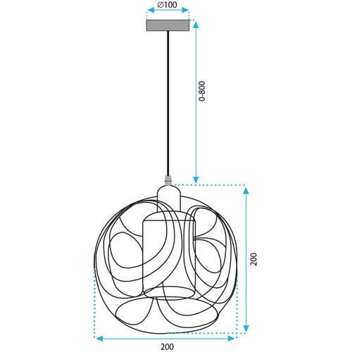 Lampa Wisząca APP1127-1CP slika 7