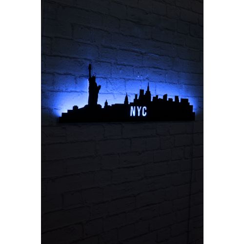 Wallity Dekorativna led rasvjeta NYC Skyline - plavo slika 2