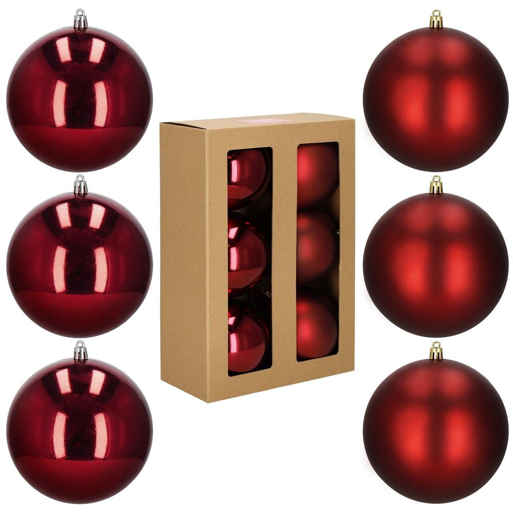 Ca0988 set božićnih kuglica 12 cm 6 kom. slika 4