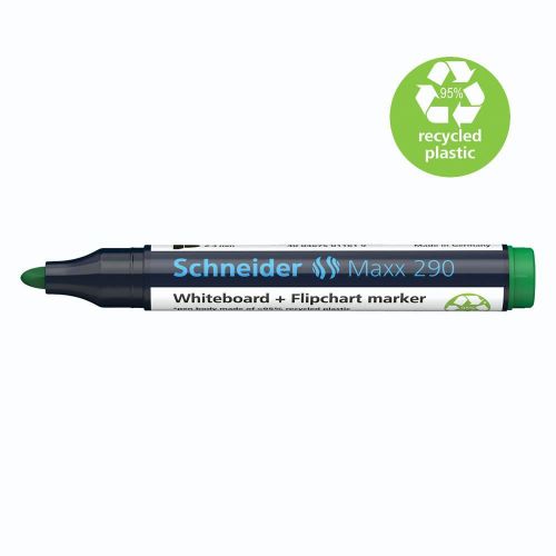 Flomaster Schneider, marker za bijelu ploču, Maxx 290, 1-3 mm, zeleni slika 2