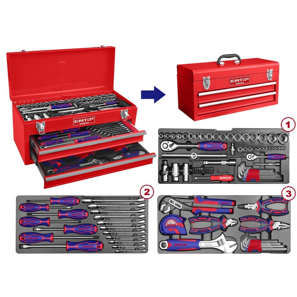 Set od 105 ručnih alata Emtop EHTS01051 slika 1