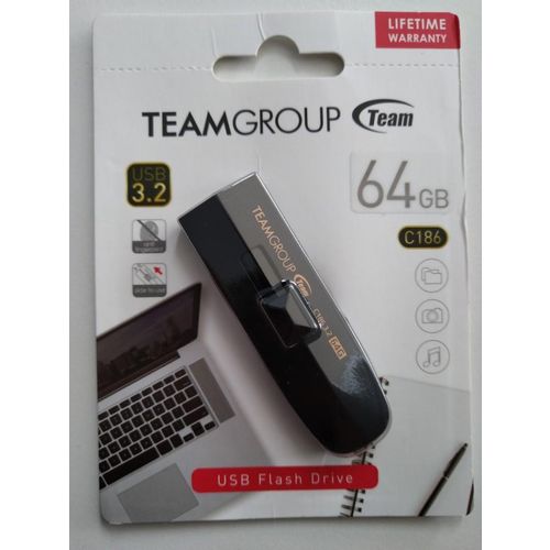 TeamGroup 64GB C186 USB 3.2  BLACK TC186364GB01 slika 5