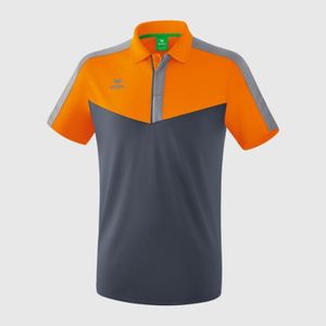 Majica Erima Squad Polo New Orange/Slate Grey/Monument Grey