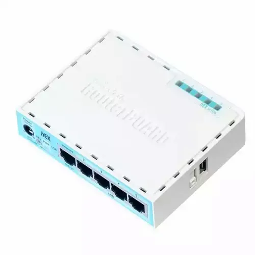 MikroTik RB750Gr3 hEX ruter sa 5 x Gigabit LAN / WAN portova 10/100/1000Mb/s, USB 2.0, microSD slot slika 1