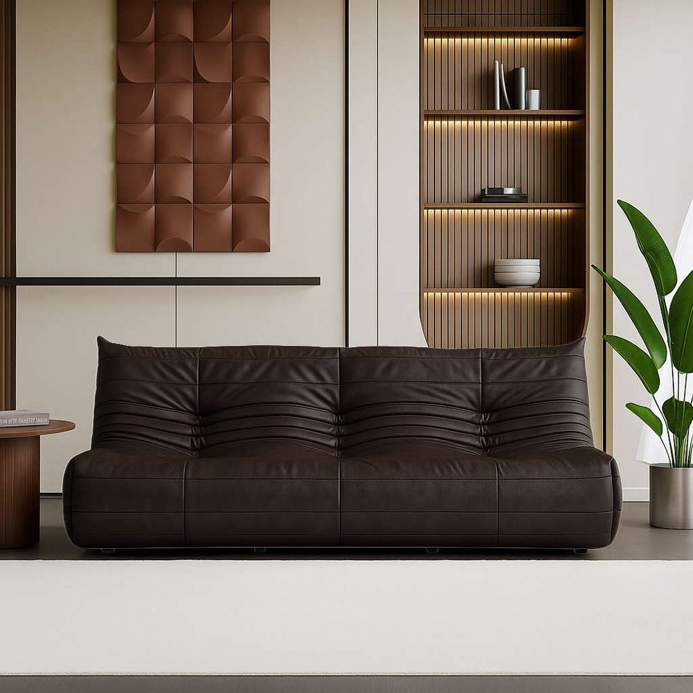 Sofa za tri osobe Bocek - smeđa boja slika 2