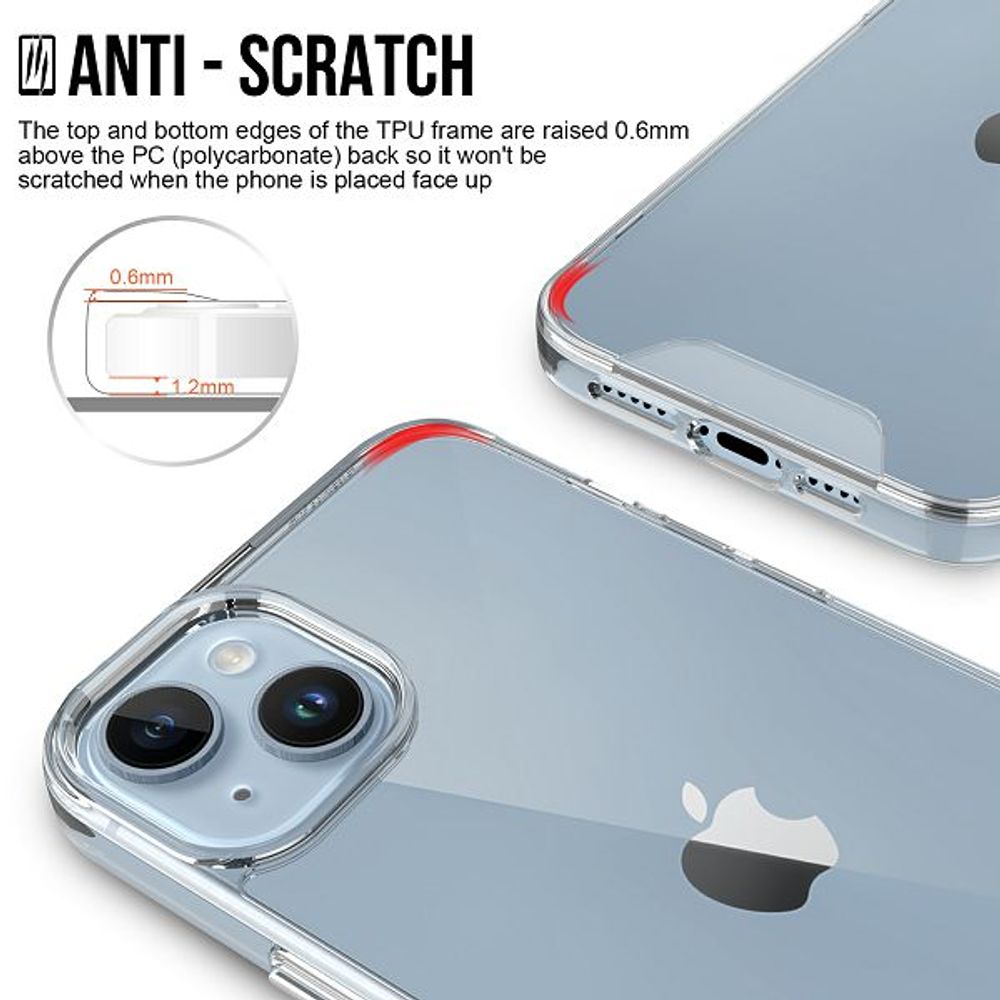 MM TPU IPHONE 15 - DROP-PROOF LIGHT clear slika 5