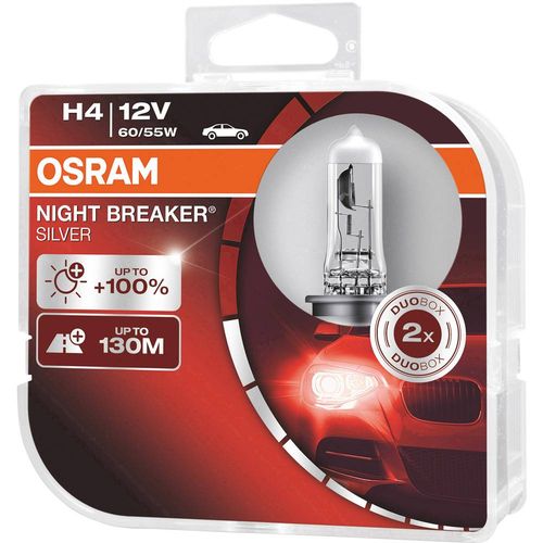 Osram Auto 64193NBS-HCB halogena žarulja Night Breaker® Silver H4 60/55 W 12 V slika 3