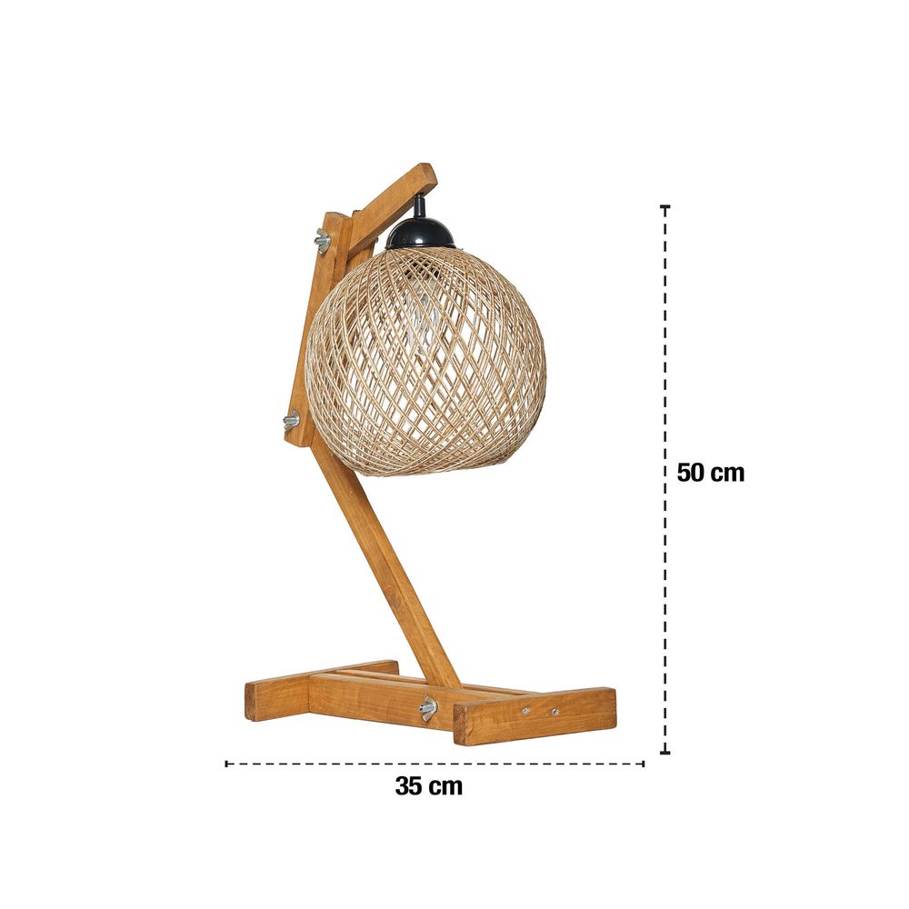 Beehive Ecru Smeđa Stolna Lampa slika 7